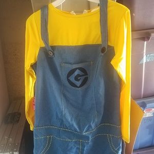 Womens minions costume dress